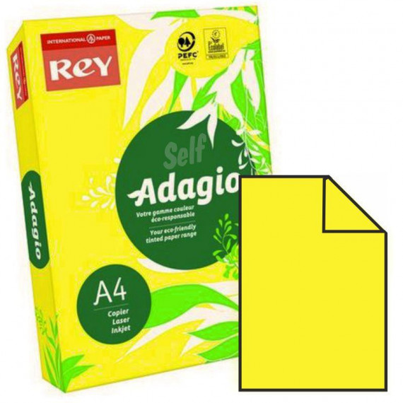 PAPEL FOTOCOPIA DIN A4 AMARILLO 100 hojas