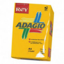 PAPEL FOTOCOPIA DIN A-4 NARANJA (PAQ.100 H.)