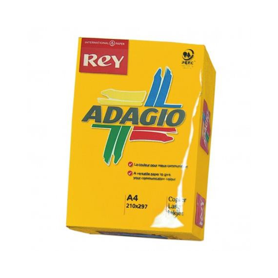 PAPEL FOTOCOPIA DIN A-4 NARANJA (PAQ.100 H.)