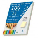 PAPEL FOTOCOPIA DIN A4 COLORES SURTIDOS 100 hojas