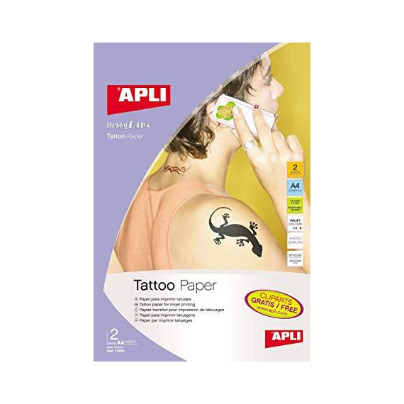 PAPEL TRANSFER DIN A-4 TATUAJES