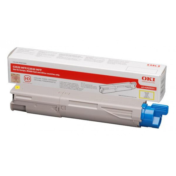 TONER OKI C3520/3530/MC350 AMARILLO ORIGINAL 2500