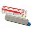 TONER OKI C8600 AMARILLO ORIGINAL 6000 paginas