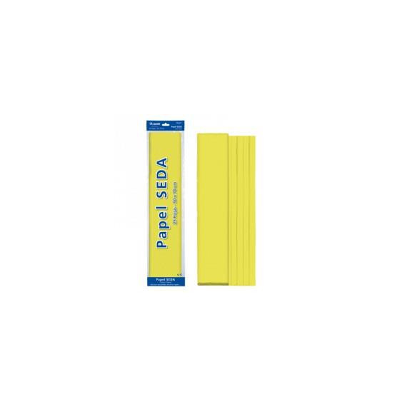 ROLLO PAPEL SEDA 50x65 AMARILLO (25 HOJAS)