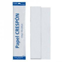 ROLLO PAPEL CRESPON 0,50x2,5 m BLANCO - Guanxe Atlantic Marketplace