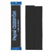 ROLLO PAPEL CRESPON 0,50x2,5 m NEGRO - Guanxe Atlantic Marketplace