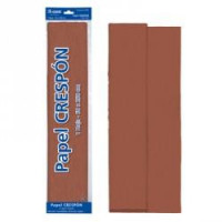 ROLLO PAPEL CRESPON 0,50x2,5 m MARRON - Guanxe Atlantic Marketplace