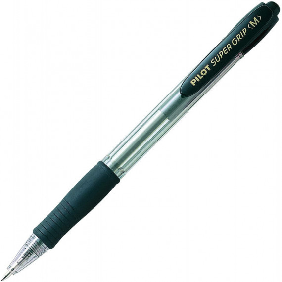 BOLIGRAFO PILOT SUPER GRIP M NEGRO