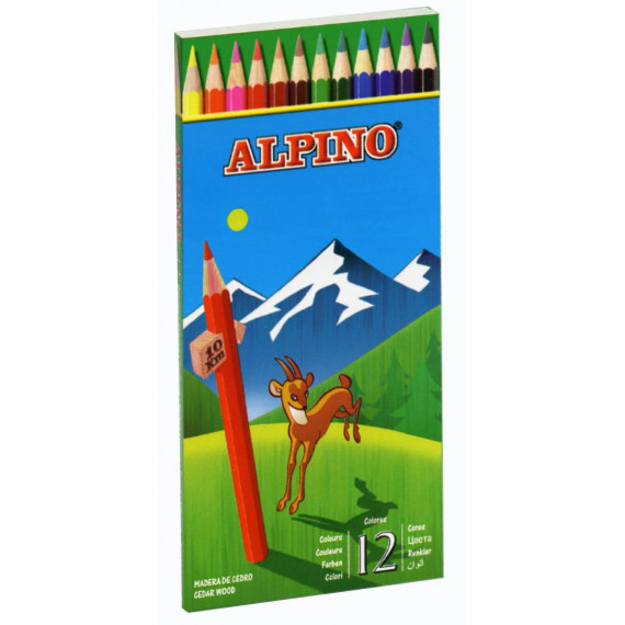 ESTUCHE LAPICES ALPINO 12 unid.