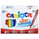 ESTUCHE ROTULADOR CARIOCA 24 COLORES