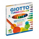 ESTUCHE ROTULADOR GIOTTO TURBOCOLOR 12 U.