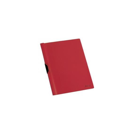 DOSSIER CON PINZA METALICA FOLIO ROJO