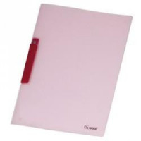 DOSSIER CON PINZA PLASTICA FOLIO ROJO