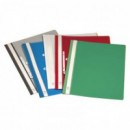 DOSSIER FASTENER PLASTICO FOLIO ROJO