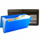 CARPETA FUELLE FOLIO PLASTICO MALETIN CON ASA