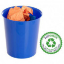 PAPELERA PLASTICO AZUL