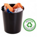 PAPELERA PLASTICO NEGRA