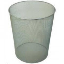 PAPELERA REJILLAS METALICA CROMADA