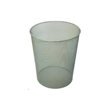 PAPELERA REJILLAS METALICA CROMADA