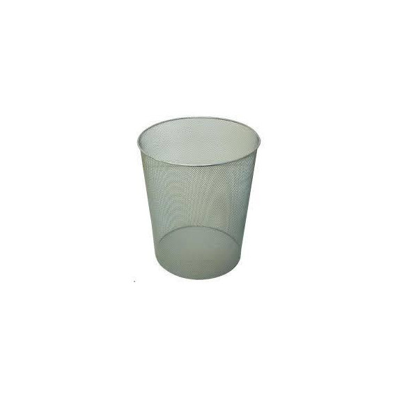 PAPELERA REJILLAS METALICA CROMADA