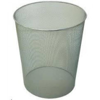 PAPELERA REJILLAS METALICA CROMADA