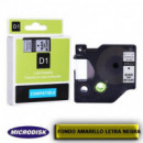 CINTA DYMO 1000 12x7m. Fondo amarillo letra negra