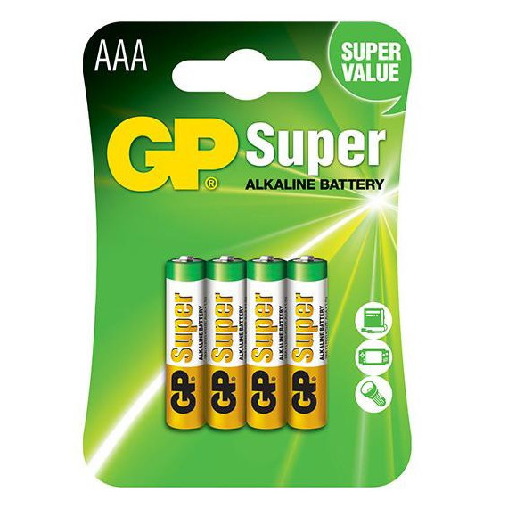 PILAS MICRO PEQUEÑAS AAA ALCALINAS (4 unid.)