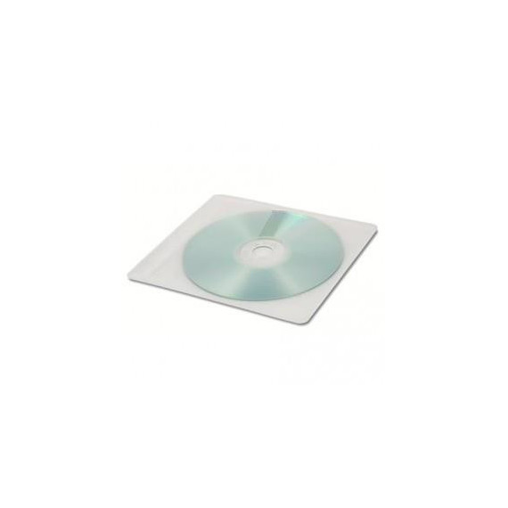FUNDA TRANSPARENTE PLASTICO CD CON SOLAPA