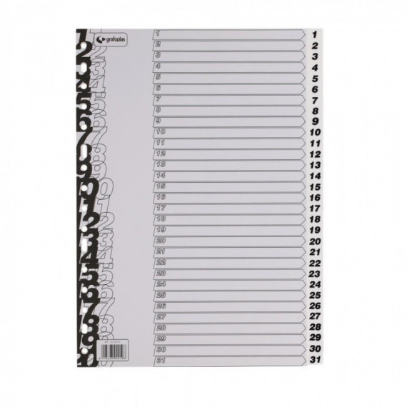 SEPARADOR FOLIO PLASTICO 1-31