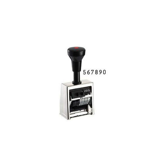 SELLO NUMERADOR AUTOMATICO 6 cifras METALICO