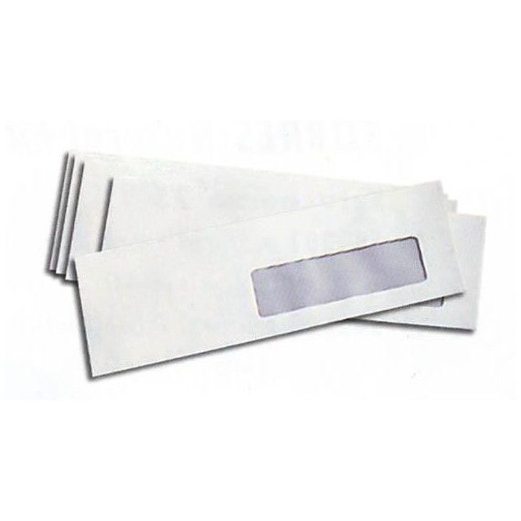 SOBRE 115X225 BLANCO ADHESIVO V/D (500 unid.)