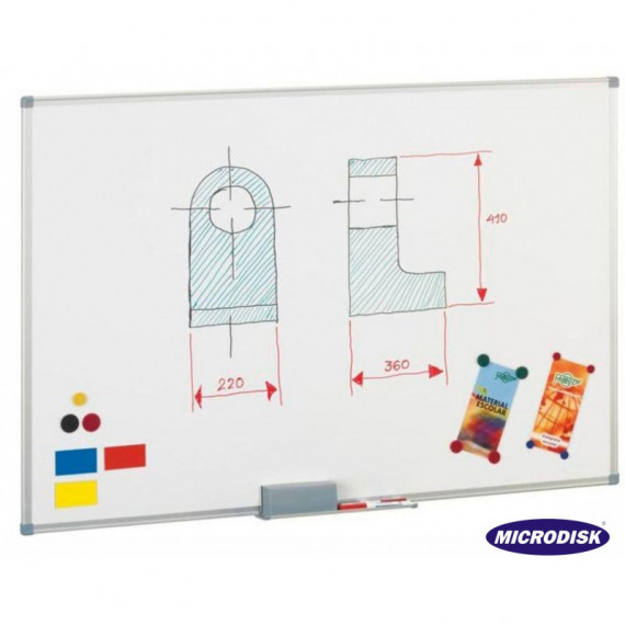 PIZARRA BLANCA 90X120 MAGNETICA