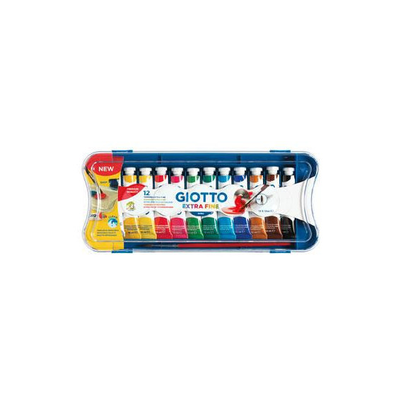 TEMPERA GIOTTO SET 12 TUBOS 12 ml.