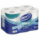 ROLLO PAPEL HIGIENIGO 2 CAP.CELUL.(PACK 12 ROLLOS)