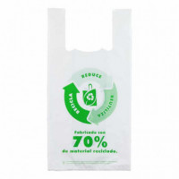 BOLSA BLANCA CAMISETA 34x40 (100 BOLSAS)