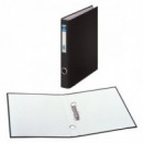 CARPETA 2 ANILLAS FOLIO NEGRA L/A