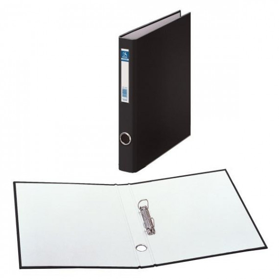CARPETA 2 ANILLAS FOLIO NEGRO L/E.