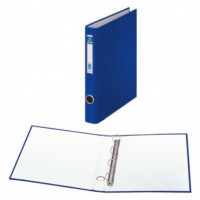 CARPETA 4 ANILLAS FOLIO AZUL L/A