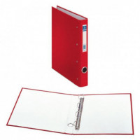 CARPETA 4 ANILLAS FOLIO ROJA L/A