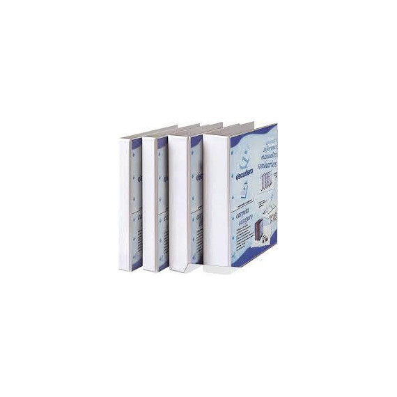 CARPETA CANGURO 4 ANILLAS BLANCA L/E