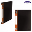 CARPETA FOLIO 20 FUNDAS TAPA RIGIDA