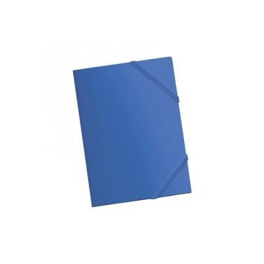 CARPETA DE GOMA FOLIO PLASTICO AZUL