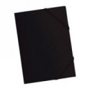 CARPETA DE GOMA FOLIO PLASTICO NEGRO