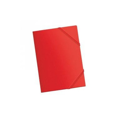 CARPETA DE GOMA FOLIO PLASTICO ROJA