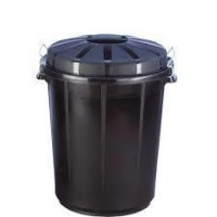 CUBO BASURA REDONDO NEGRO
