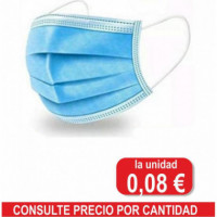 MASCARILLA QUIRURGICA AZUL 3 CAP.TIPO IIR (50 unid
