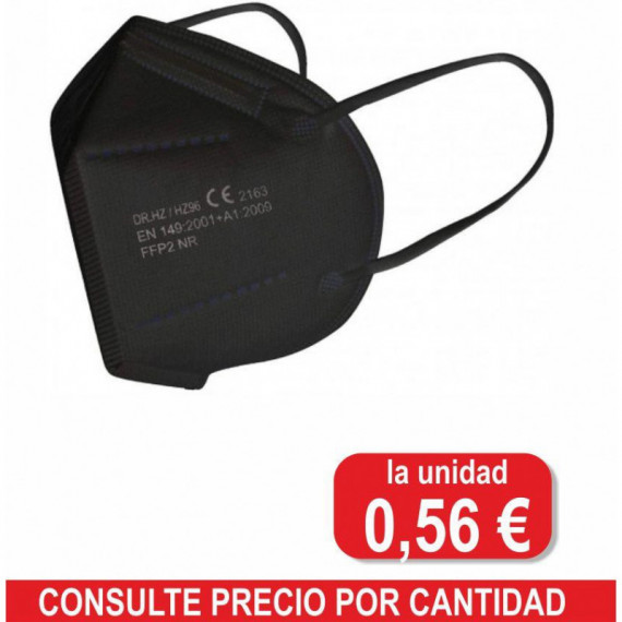 MASCARILLA FFP2 MODELO CEE ( 5 unid ) NEGRA