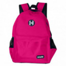 MOCHILA ESCOLAR ICON FUCSIA