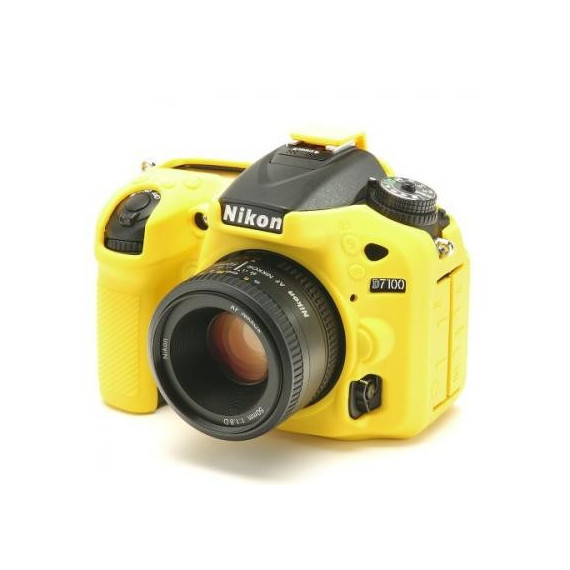 Funda Silicona EASYCOVER para Nikon D7100/D7200 Amarillo