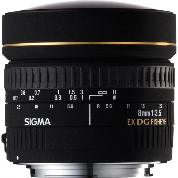 SIGMA 8MM F/3.5 Ex Dg Ojo de Pez Circular para Nikon